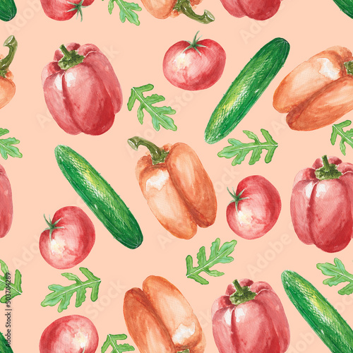 hand drawn watercolor sketch red pepper