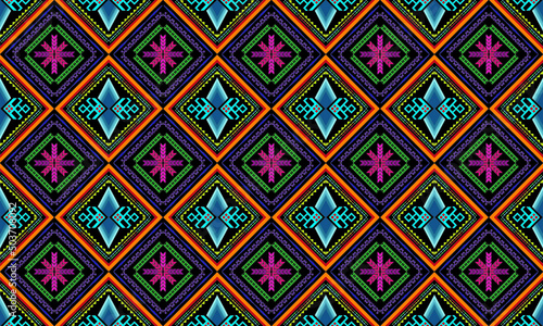 Wallpaper Mural Simple black and white geometric texture with a seamless vector pattern limitless abstract background design elements for print, textile, and digital Torontodigital.ca