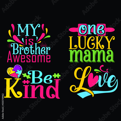 3D Autism Graphic Tshirt Design, Autism Awareness Day SVG, Autism awareness t-shirts design, Autism Vector Illustrator