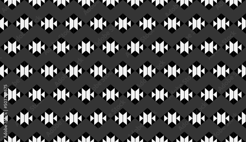 Abstract repeat backdrop. Design for prints, textile, decor, fabric. Raster copy monochrome seamless pattern