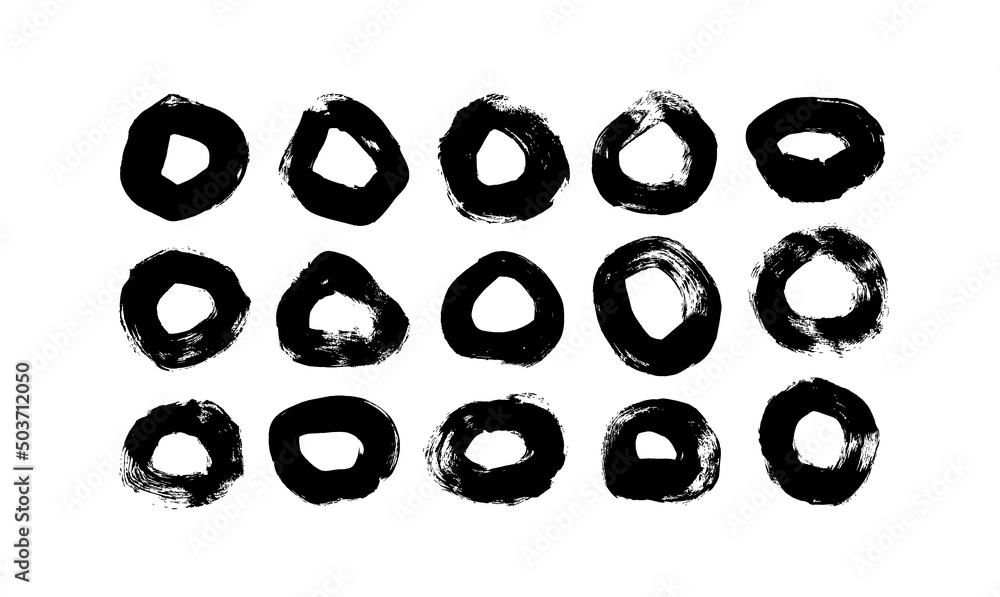 Bold grunge circles vector collection. Hand drawn vector grunge round shapes. Circular scribble doodles isolated on white background. Geometric linear design elements. Textured shapes, black ink Bold grunge circles vector collection. Hand drawn vector grunge round shapes. Circular scribble doodles isolated on white background. Geometric linear design elements. Textured shapes, black ink