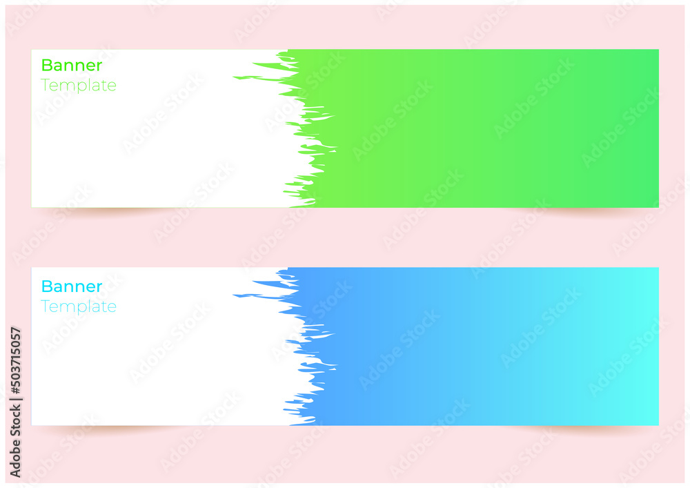 Obraz premium modern banner template with abstract splash 