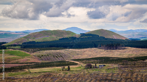 Foto Goshen Hill and Philip Law from Carter Bar, in the borderlands section of the No