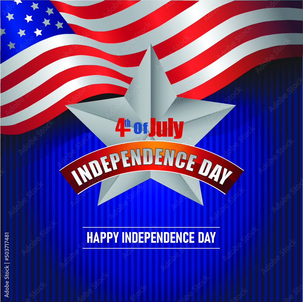 Happy 4th of July - Independence Day - Vector, illustration, Graphics,eps,