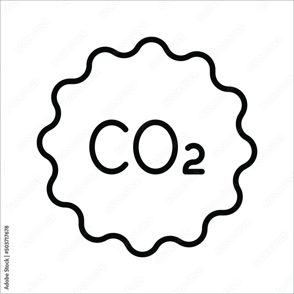 co2 emissions icon. carbon dioxide pollution. ecology and environment symbol. vector illustration on white background co2 emissions icon. carbon dioxide pollution. ecology and environment symbol. vector illustration on white background