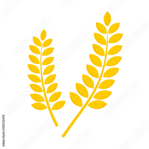 ears of wheat icon -vector illustration