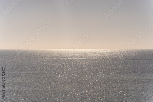 Fototapeta Naklejka Na Ścianę i Meble -  Beautiful ripples of the sea at sunset