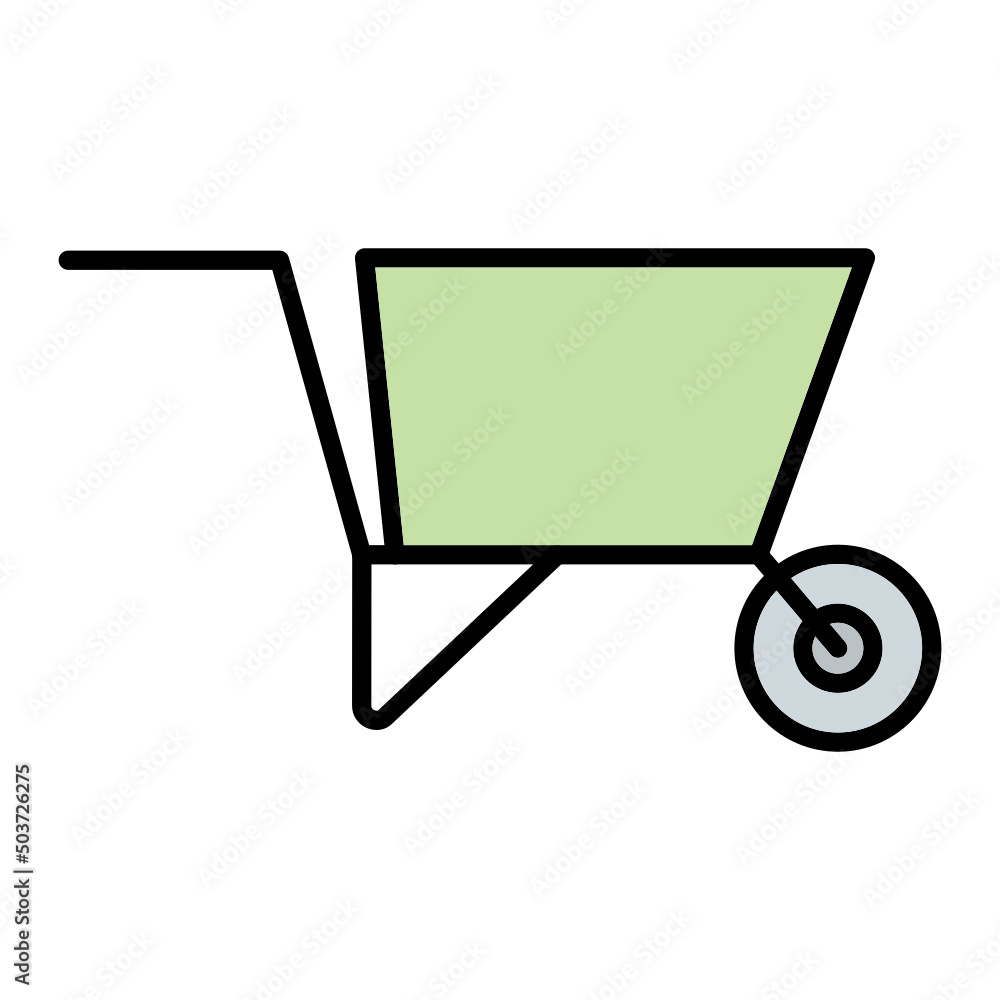 Wheel Barrow Icon Wheel Barrow Icon