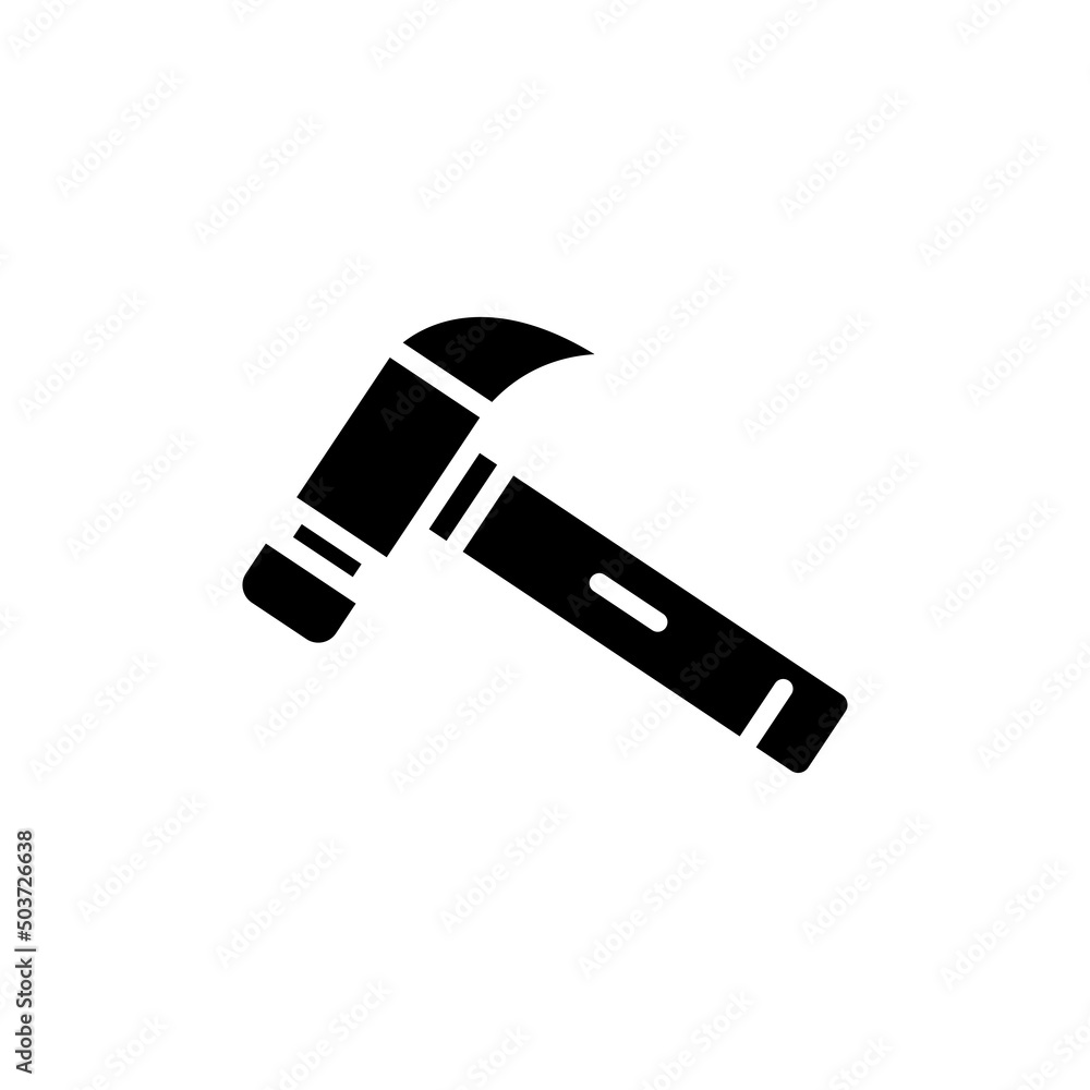 Hammer icon vector. Repair. Solid icon style. simple design editable. Design simple illustration Hammer icon vector. Repair. Solid icon style. simple design editable. Design simple illustration