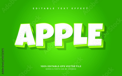 Apple graduation editable text effect template