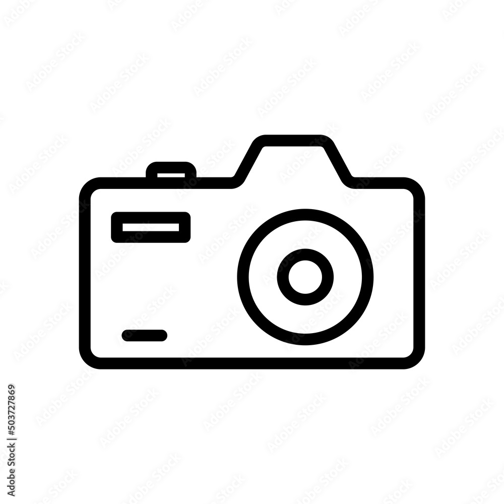 Camera icon vector. photography. line icon style. simple design editable. Design simple illustration Camera icon vector. photography. line icon style. simple design editable. Design simple illustration