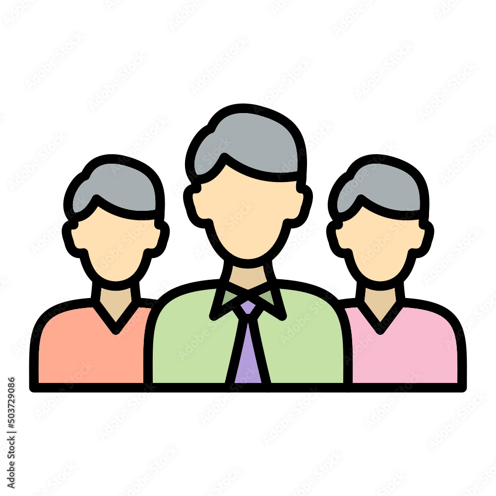 Fototapeta premium Team Management Icon