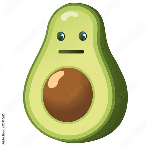 Obraz na płótnie Avocado Emoji