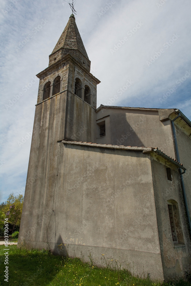 St Mark’s Church in the village of Kascerga in Istria, Croatia. It is known as  Crkva Sv Marko in Croatian and dates from the 17th century
