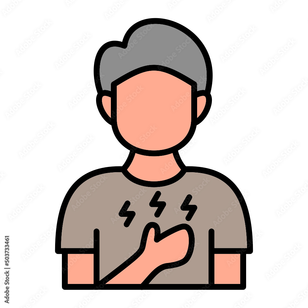 Chest Pain Or Pressure Icon