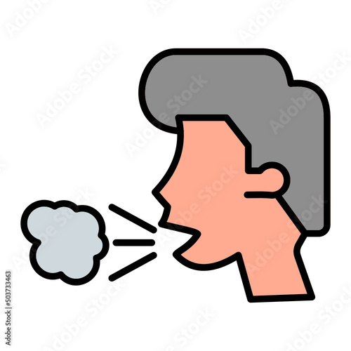 Difficulty Breathing Icon