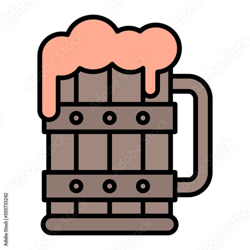 Wooden Mug Icon