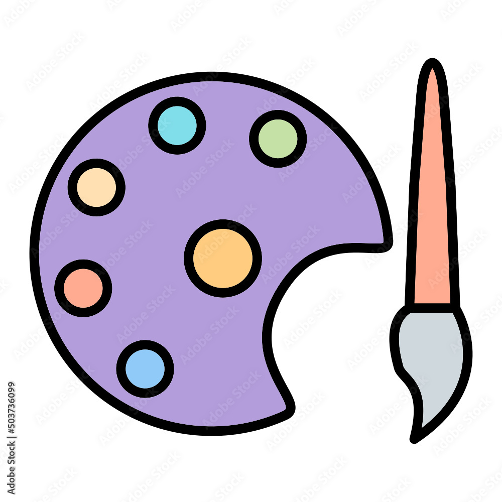 Obraz premium Paint Palette Icon