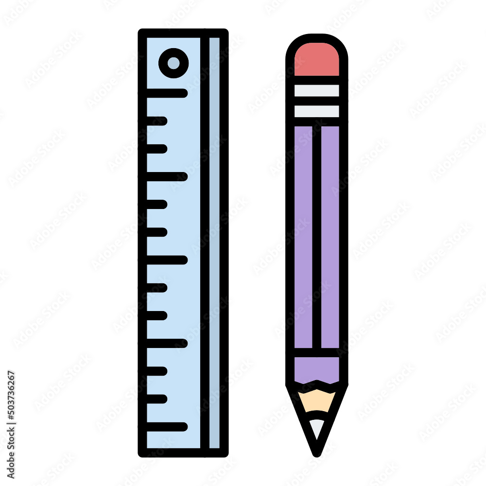 Ruler and pencil Icon