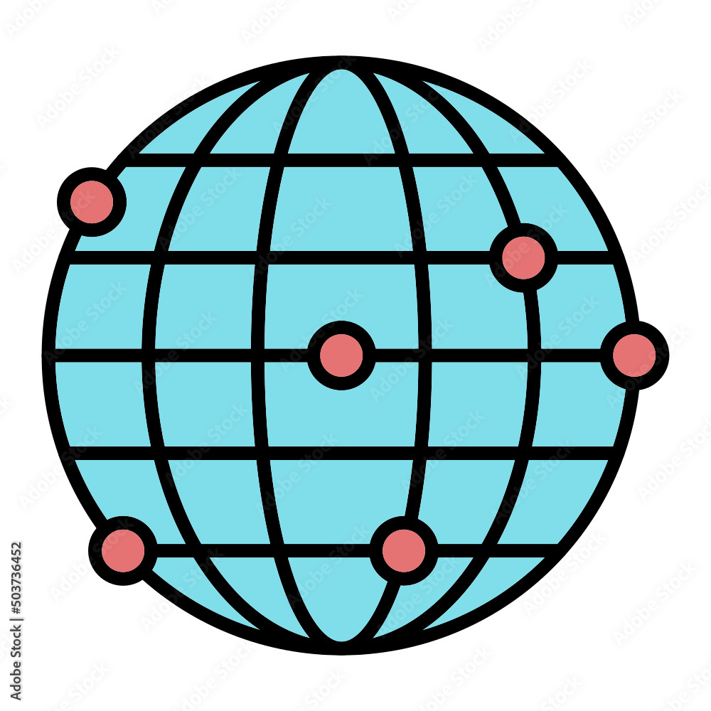 Globe network Icon Globe network Icon