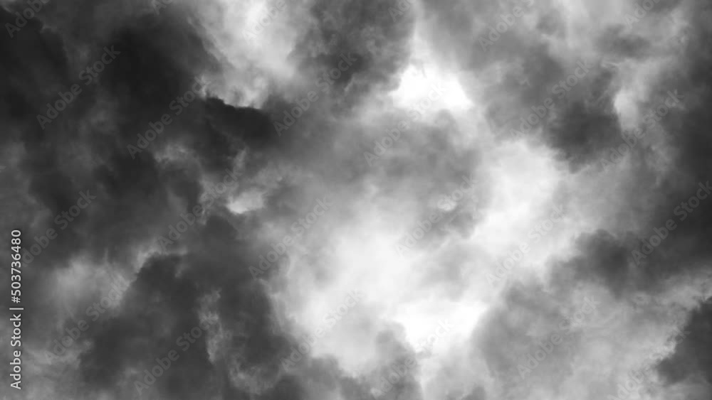 Thunderstorms Dark Sky with Black Clouds, 4K Lightning Hurricane Thunderstorms Dark Sky with Black Clouds, 4K Lightning Hurricane