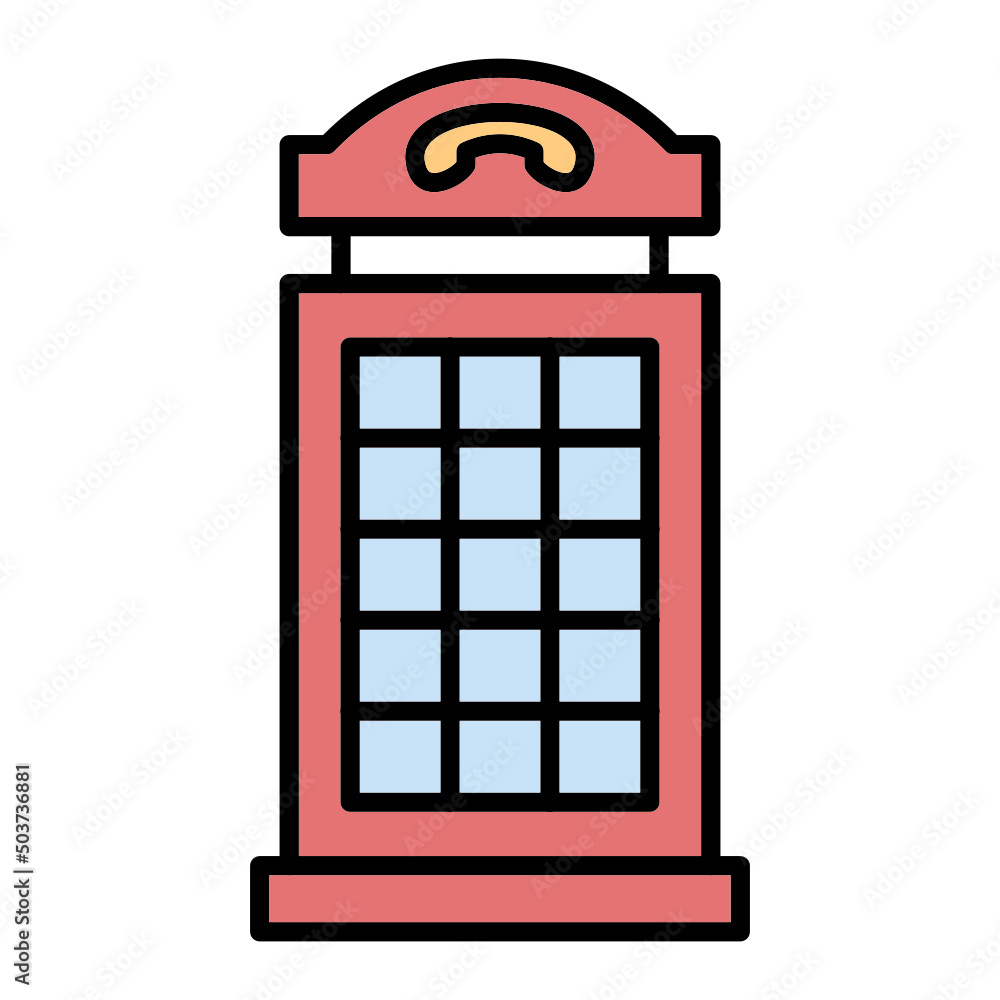 Obraz premium Phone Booth Icon