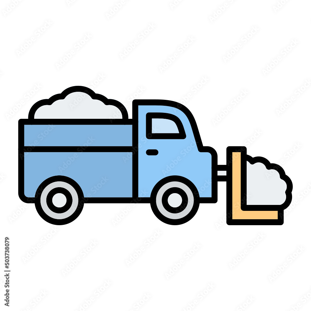 Fototapeta premium Snowplow Icon