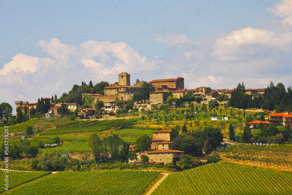 Naklejka premium Panzano, Florence