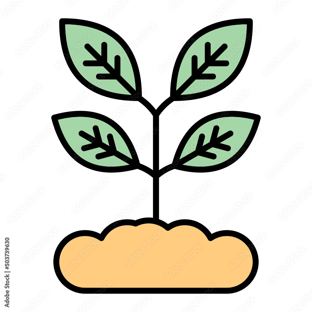 Plant with leave Icon