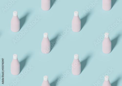 Obraz na płótnie Seamless pattern with a bottle w salonie