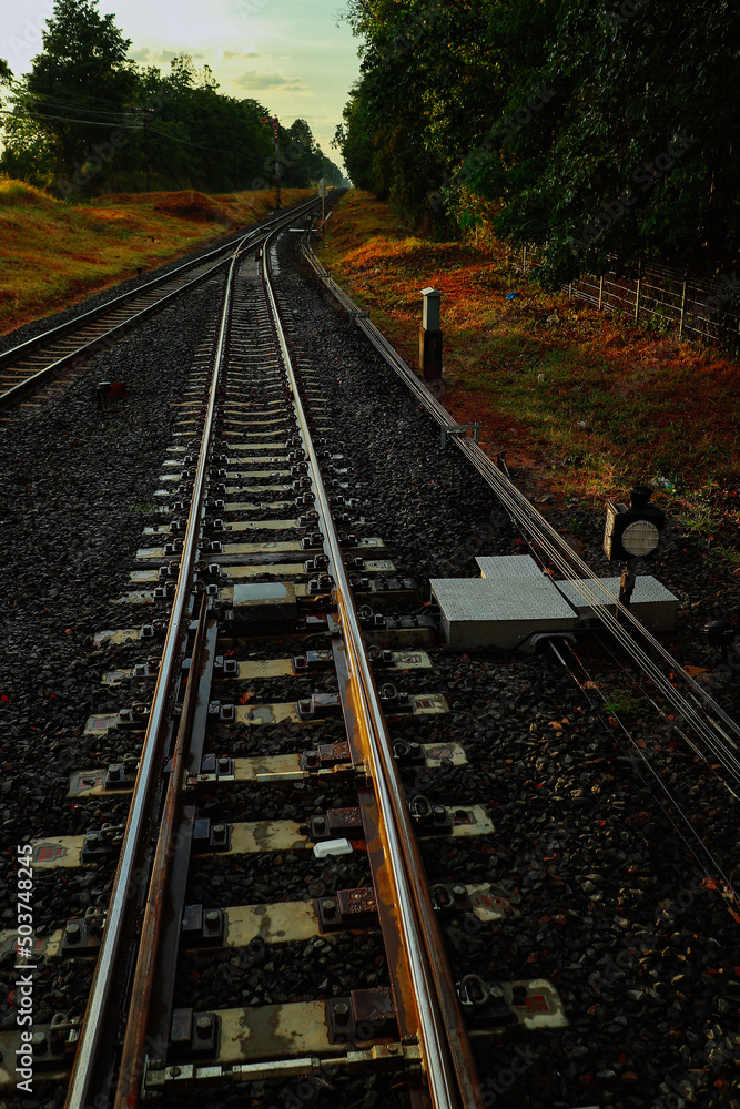Fototapeta premium railroad in thailand