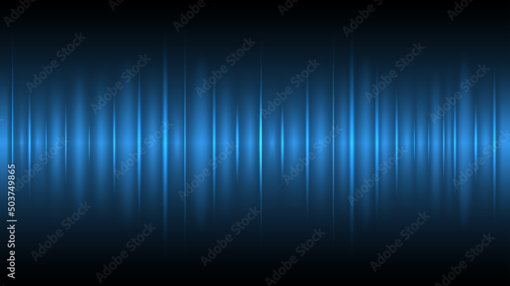 Sound effect background . Blue sound track image