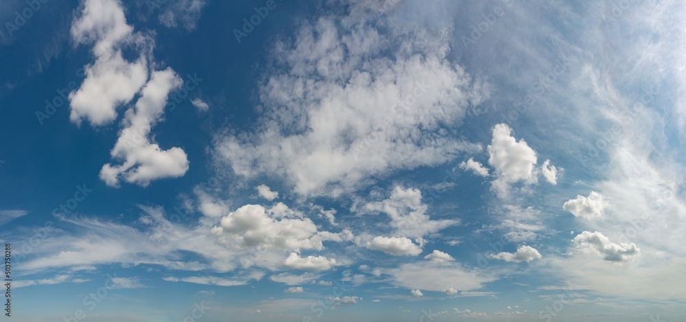 Fantastic soft thunderclouds, sky panorama Fantastic soft thunderclouds, sky panorama