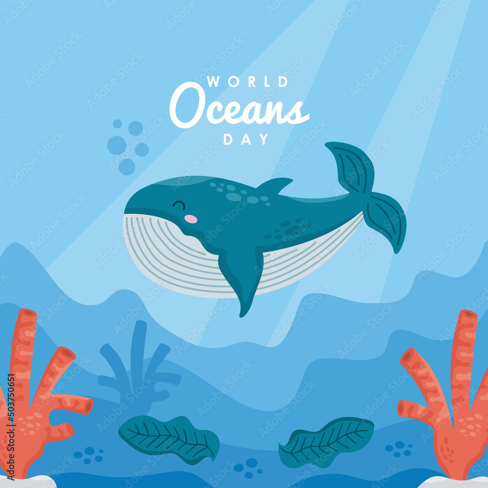 world oceans day card world oceans day card
