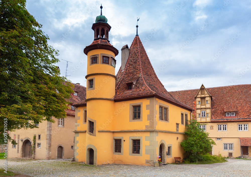Fototapeta premium Rothenburg ob der Tauber. Old famous medieval city.