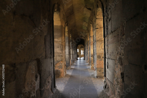 Black Gate (Porta Nigra) interior in Trier - Germany © Ina Meer Sommer