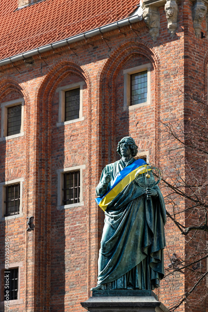 Monument to astronomer Nicolaus Copernicus in Torun	