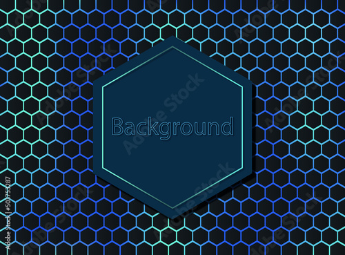 Background geometrico azul escuro