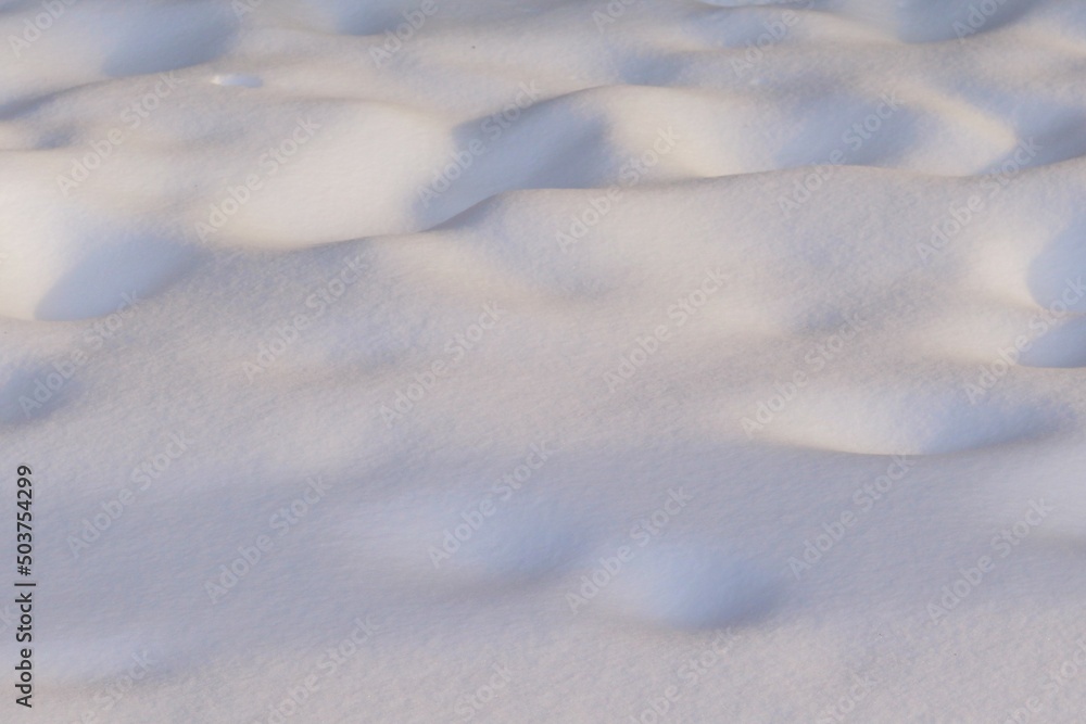 Winter, snowdrifts, freshly fallen snow Winter, snowdrifts, freshly fallen snow