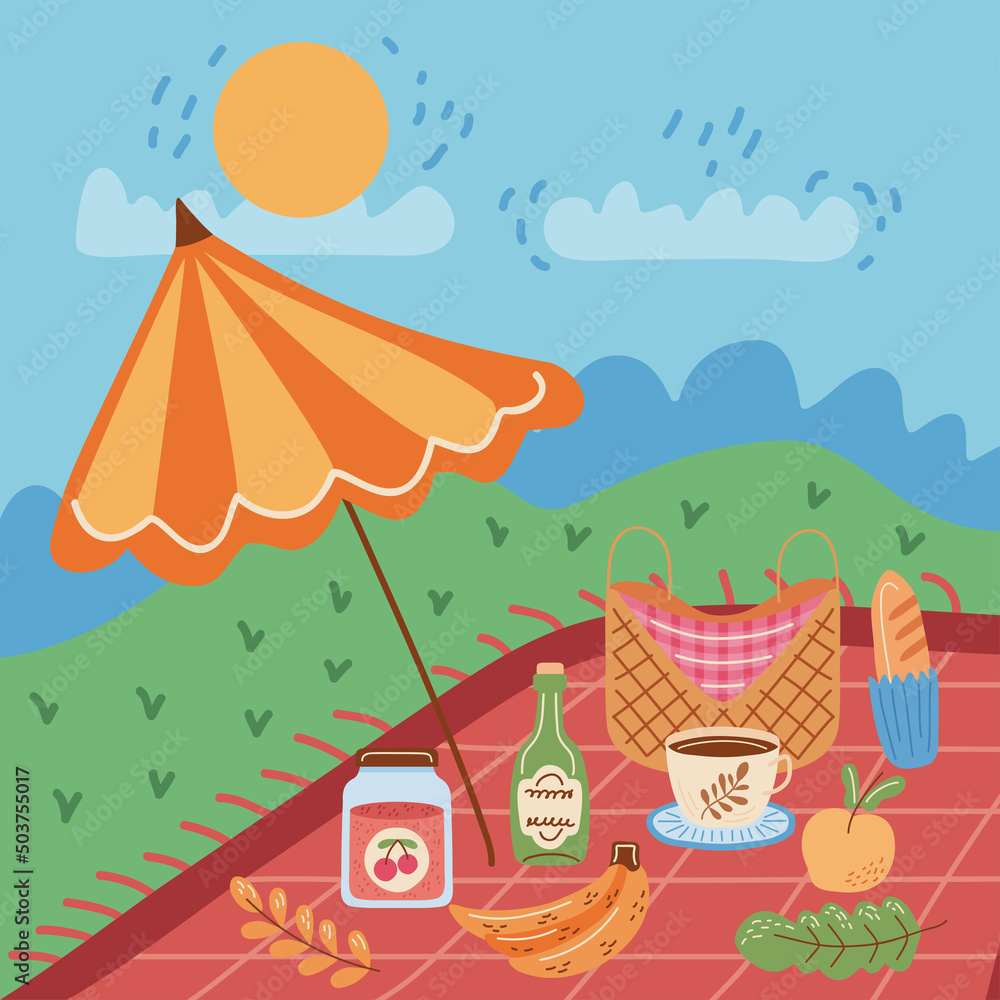 picnic time scene picnic time scene