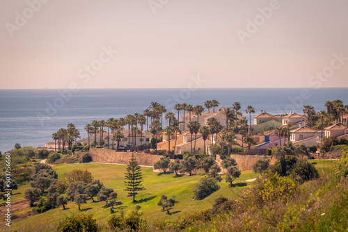 view of the village of island