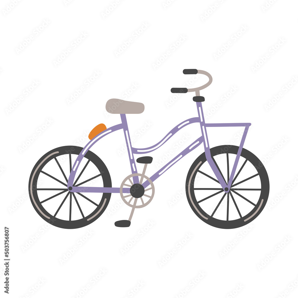 Fototapeta premium lilac retro bicycle