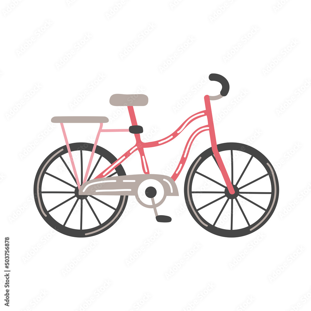 Fototapeta premium retro red bicycle