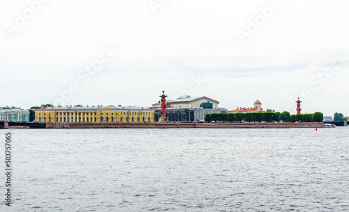 View of the Neva River and Birzhevaya Square photo