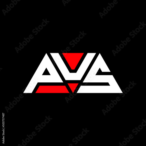 PUS triangle letter logo design with triangle shape. PUS triangle logo design monogram. PUS triangle vector logo template with red color. PUS triangular logo Simple, Elegant, and Luxurious Logo...
