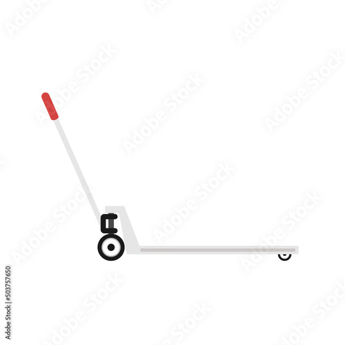 Delivery cart vector. Delivery cart on white background.