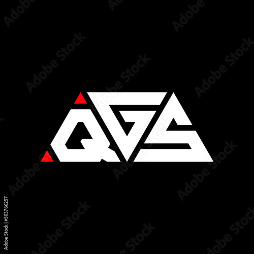 QGS triangle letter logo design with triangle shape. QGS triangle logo design monogram. QGS triangle vector logo template with red color. QGS triangular logo Simple, Elegant, and Luxurious Logo...
