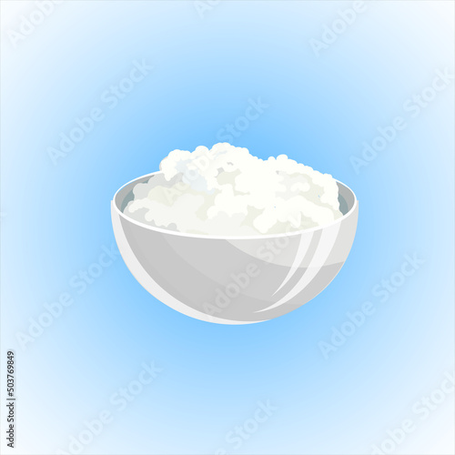cottage cheese in a bowl