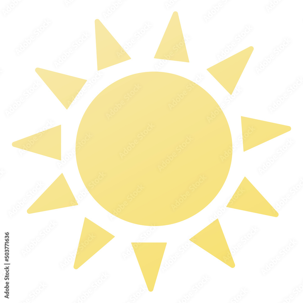 Sun icon for design. Vector illustration isolated Sun icon for design. Vector illustration isolated