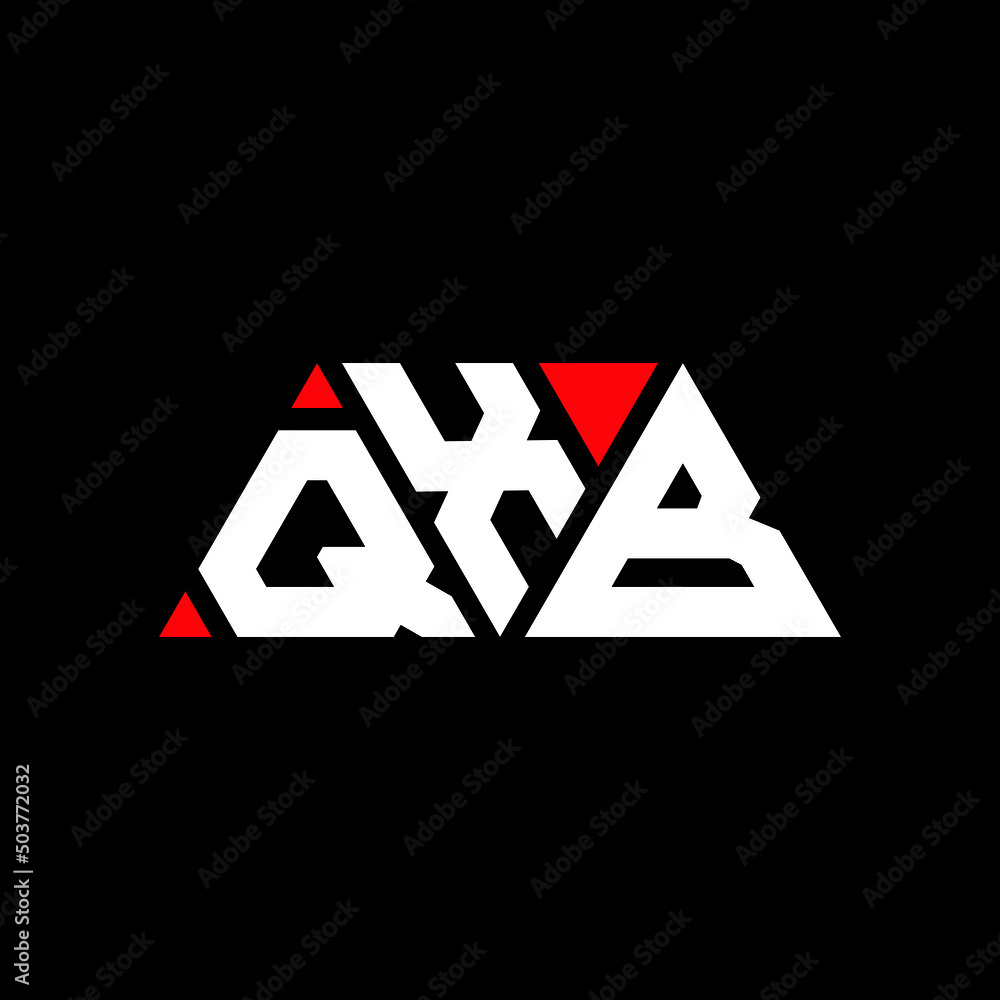 QXB triangle letter logo design with triangle shape. QXB triangle logo design monogram. QXB triangle vector logo template with red color. QXB triangular logo Simple, Elegant, and Luxurious Logo...